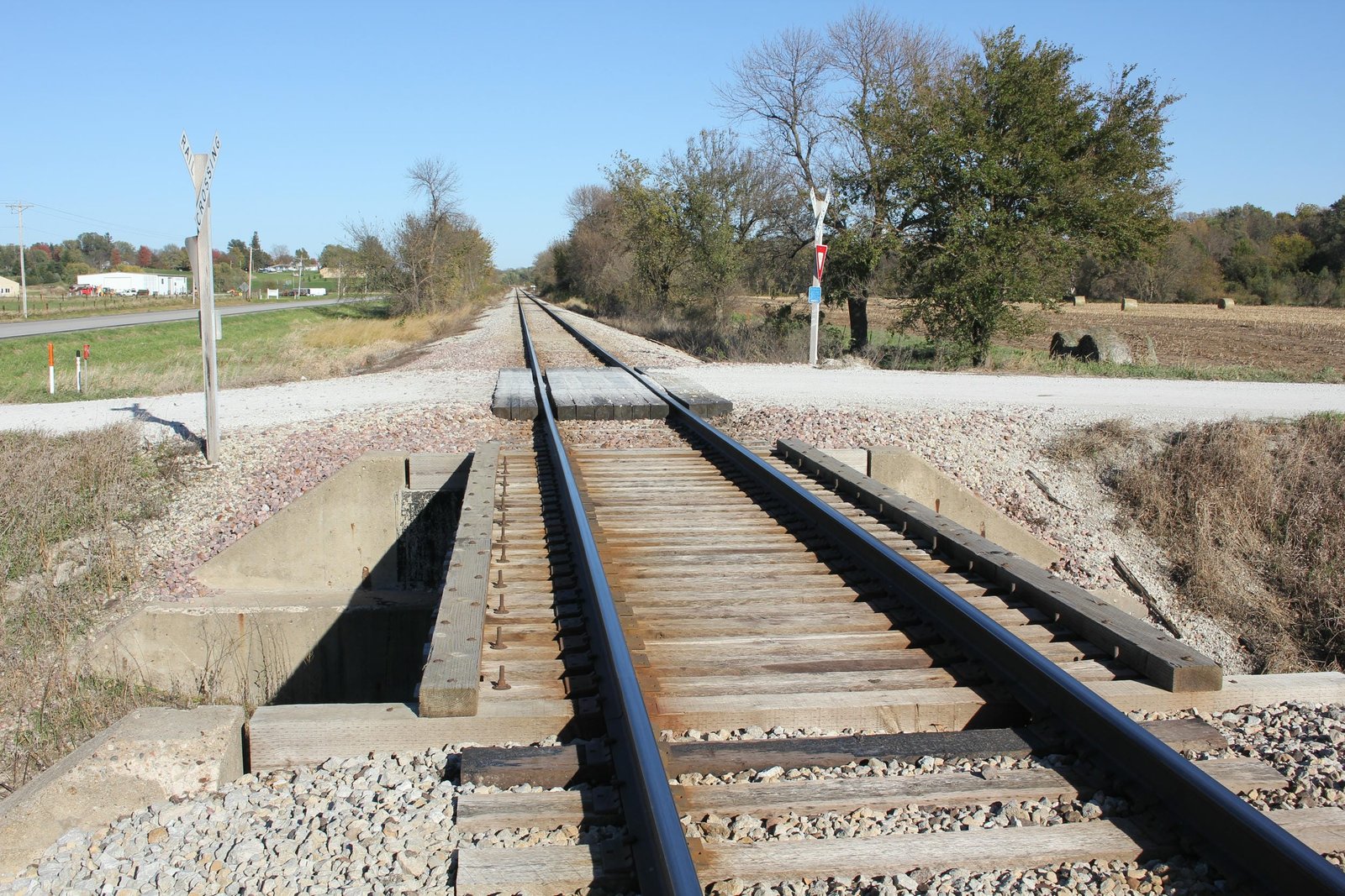 Looking east